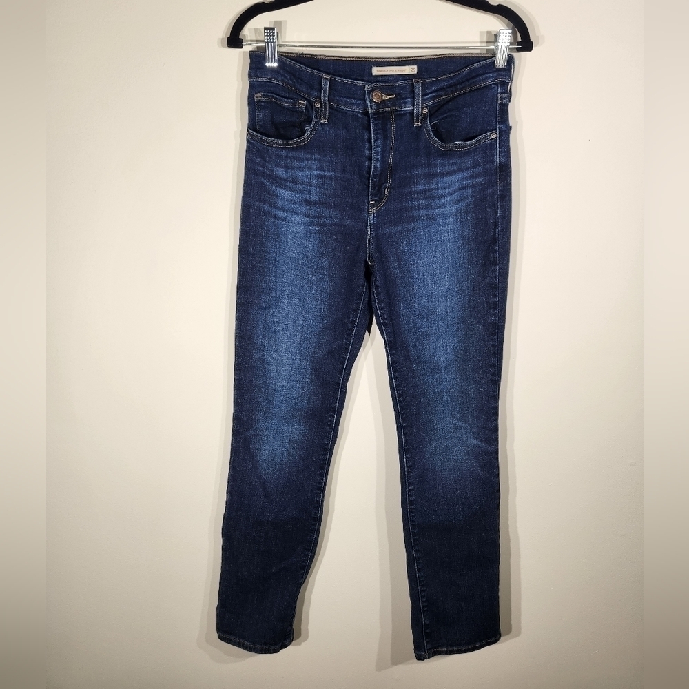 Levi's High Rise Straight Jeans Womens 29 Blue